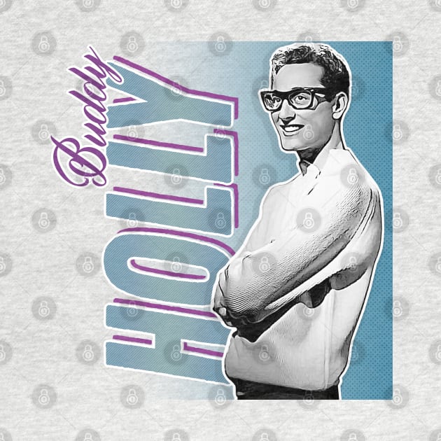 Buddy Holly - Retro Nostalgia Graphic Design by DankFutura